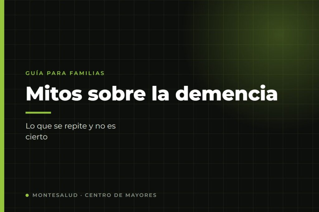 Portada del artículo sobre los mitos más repetidos acerca de la demencia en personas mayores